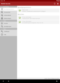 G DATA Mobile Security Android: Beveiligingscentrum